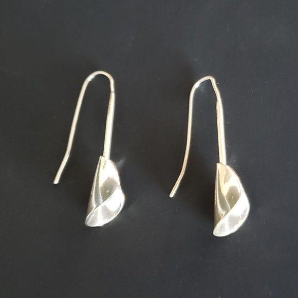 Silver Tear Drop Earrings - Picture 1 of 4